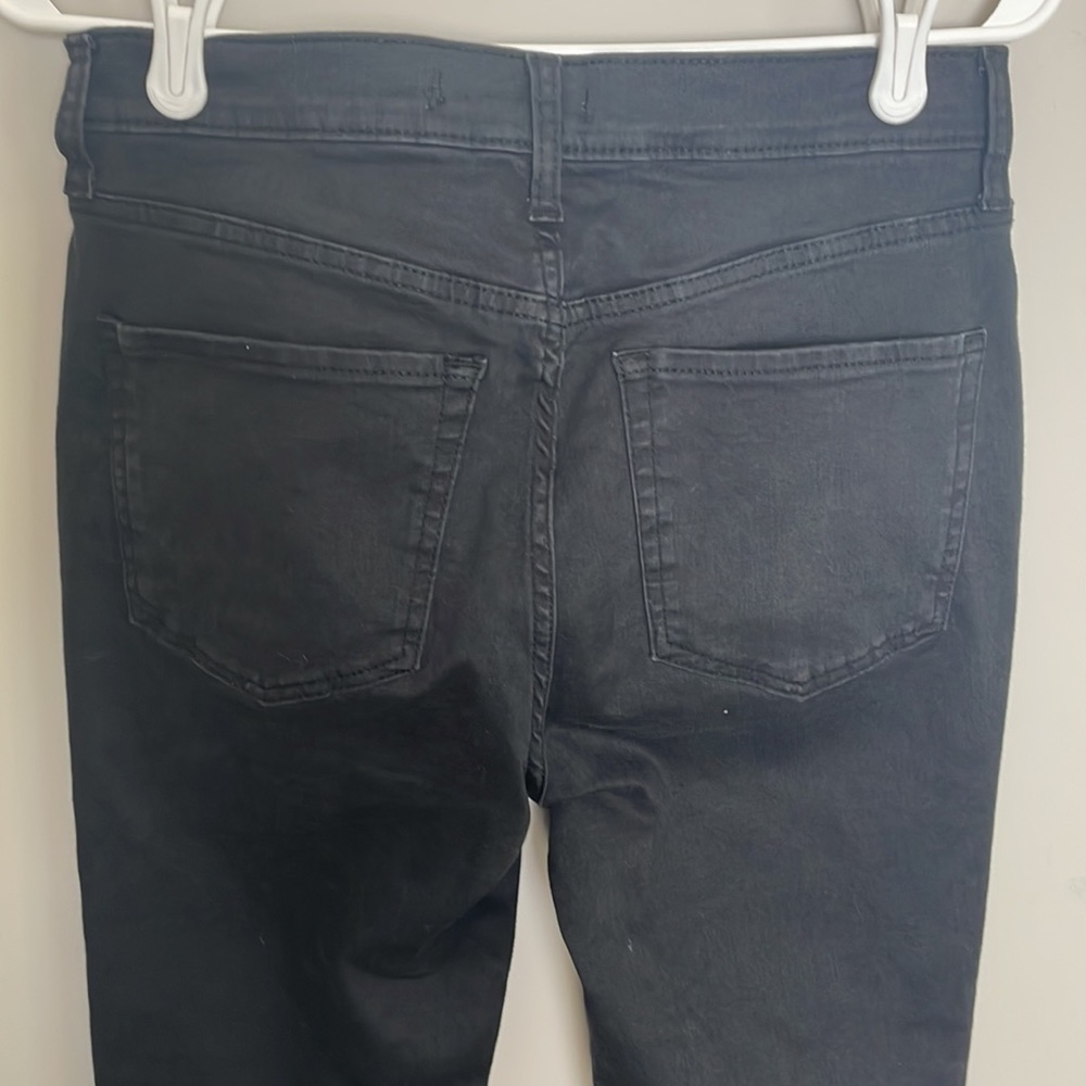 Free People Busted Knee Black Skinny Jeans- Size 29 - Picture 4 of 12